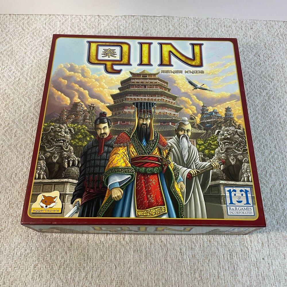 Qin Board Game R&R Games Reiner Knizia Area Control 2 to 4 Players Complete READ